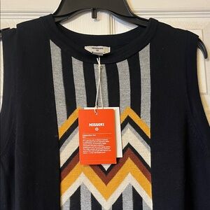 2011 MISSONI x Target Black chevron knit dress